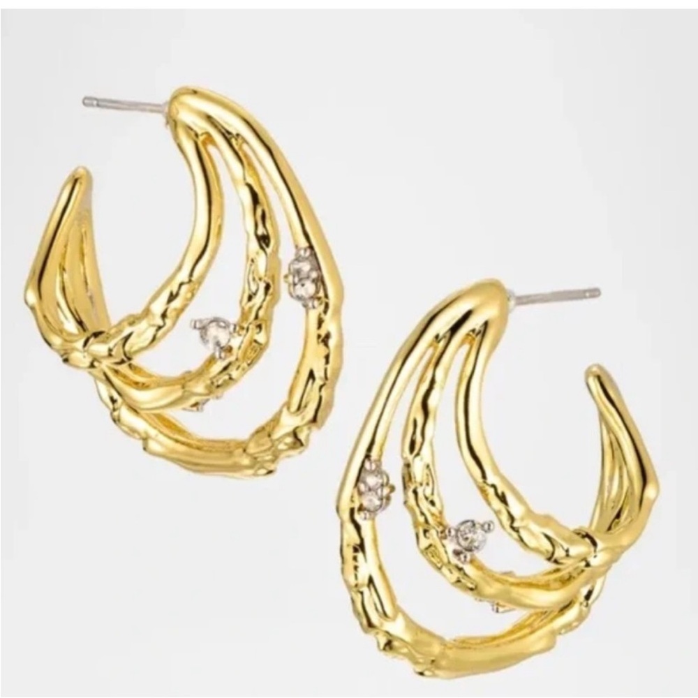 Alexis Bittar -  Textured Hoop Earrings